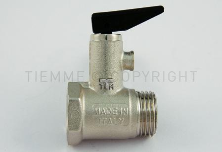 Tiemme bojler biztonsági szelep 1/2" 8,5b karos (1930001)