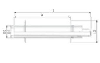 Tricox PPs/Alu 60/100mm parapet kivezetés (PAPA50)