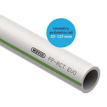 Wavin cső PP-RCT EVO D25 S=4 PN22 bar L=4 (WSTRE025S4)