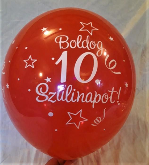 10. Boldog Születésnapot gumi lufi,több szinben