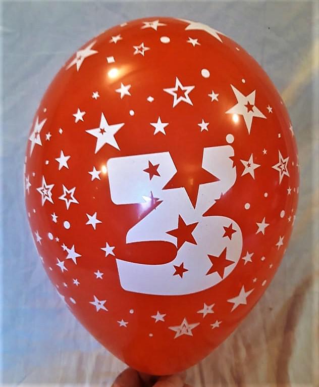 3-as évszámos gumi lufi,több szinben