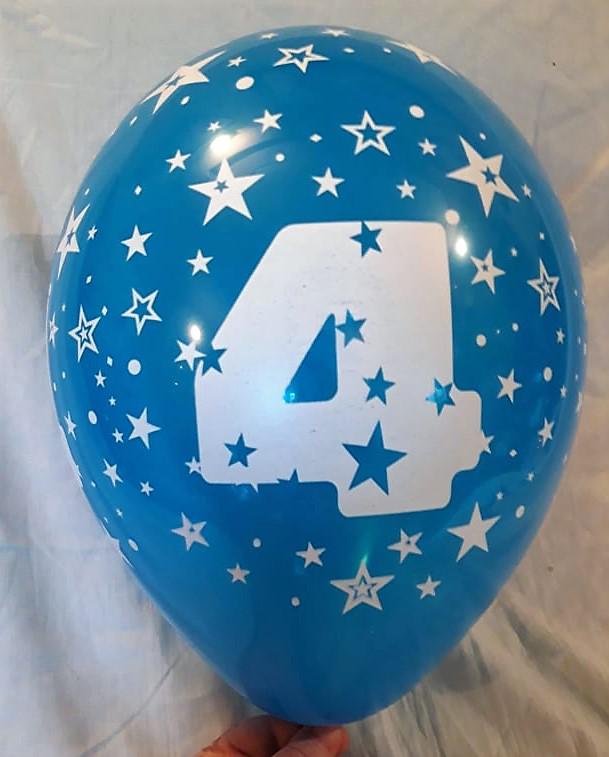 4-es évszámos gumi lufi több szinben