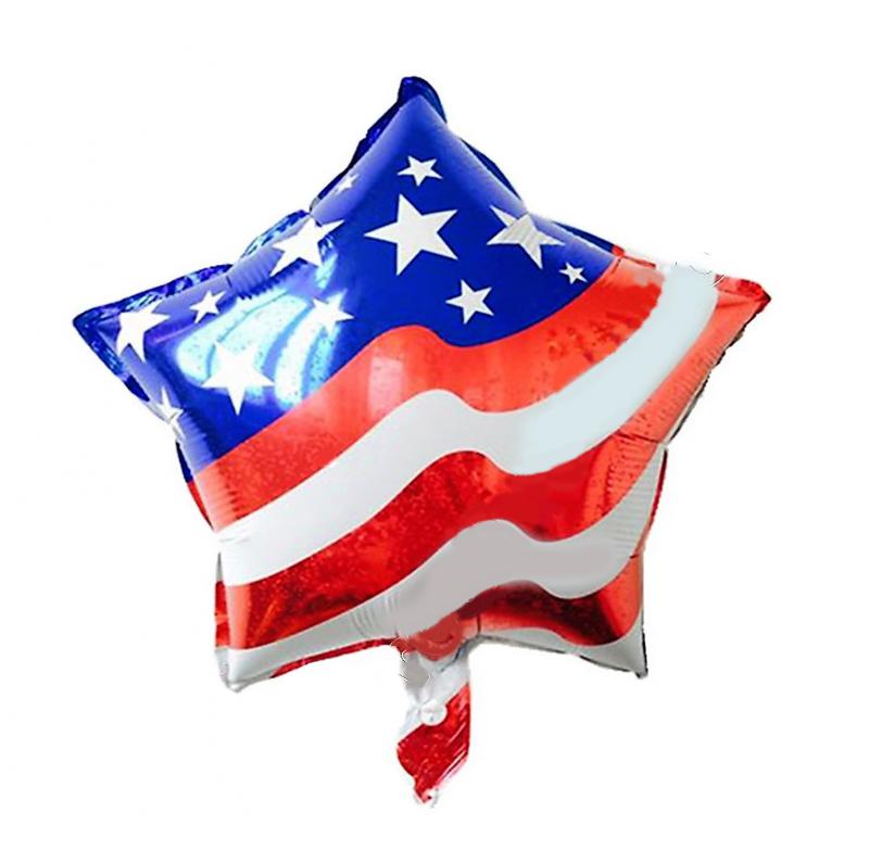 Amerikai zászló csillag  fólia lufi
