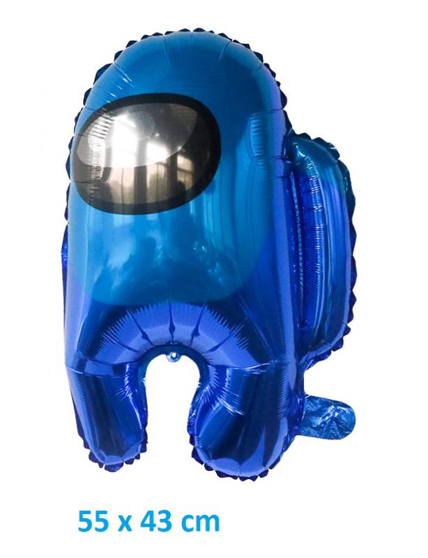 Among Us alakos kék fólia lufi