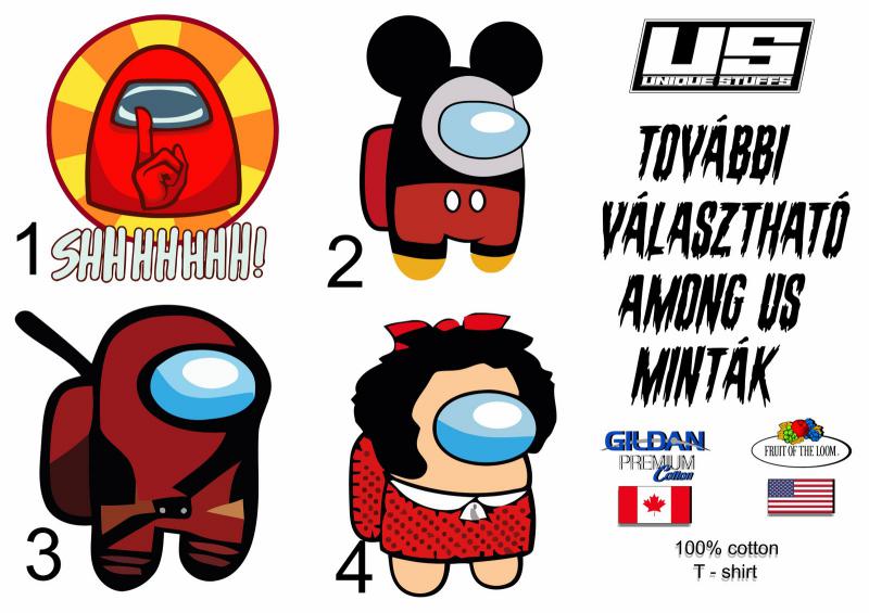Among Us választható minták 2