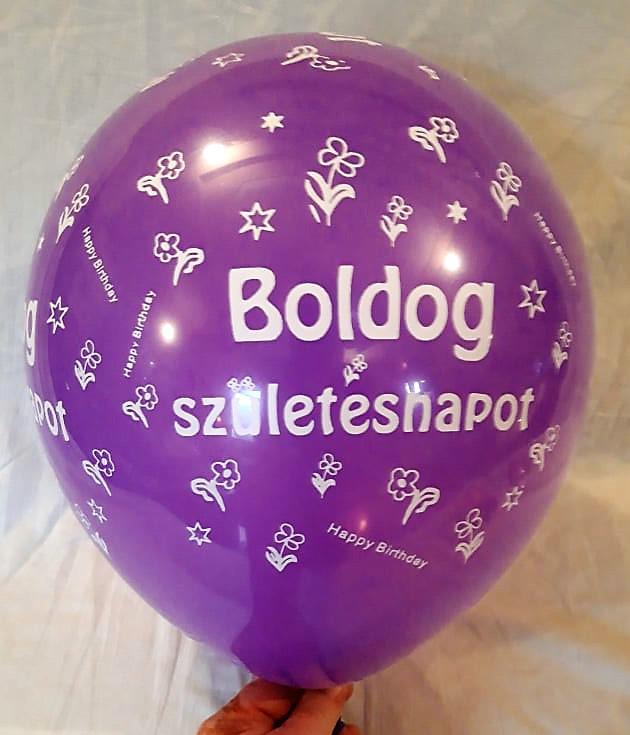 Boldog Születésnapot gumi lufi