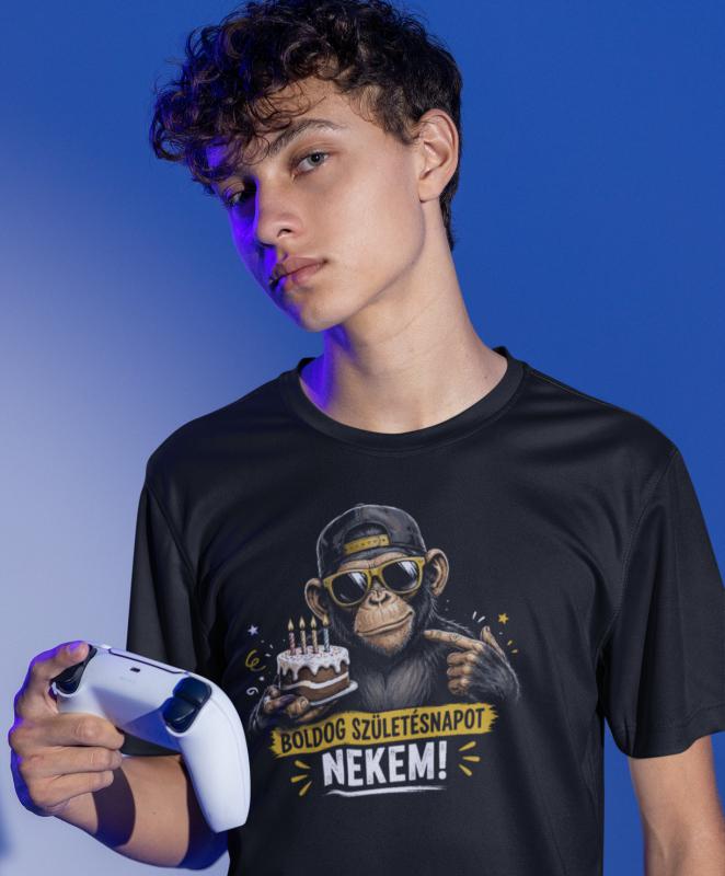 Boldog születésnapot nekem - Gamer szülinapi mintás póló