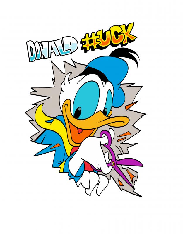 Donald kacsa mintás póló