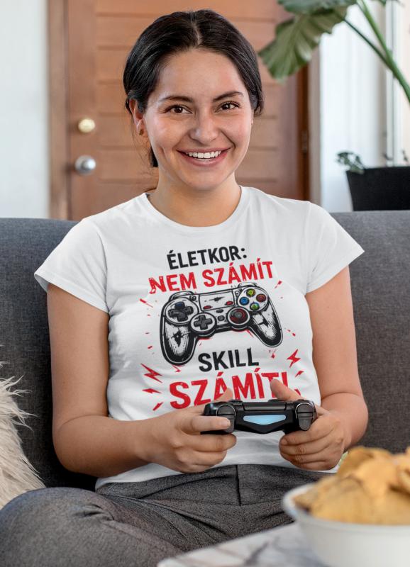 Életkor: Nem számit - Gamer szülinapi mintás póló
