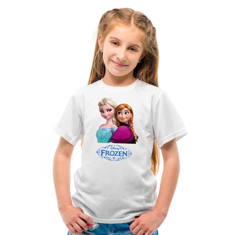 Elsa és Anna 2 a Frozenből mintás póló