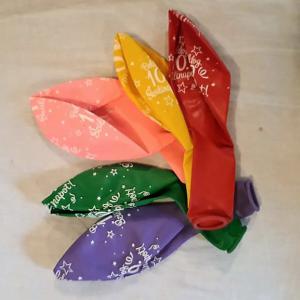 10. Boldog Születésnapot gumi lufi,több szinben