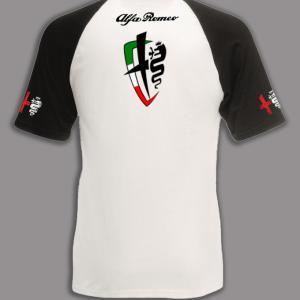 Alfa Romeo mintás kétszínű póló