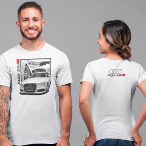 Audi A6 mintás póló