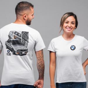 BMW E30 mintás póló