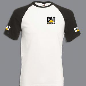 Caterpillar mintás kétszínű póló