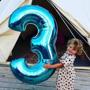 Héliummal is fújható 1 méteres számok forma  fólia lufi