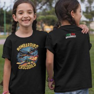 Italian Brainrot - Bombardiro Crocodilo mintás póló