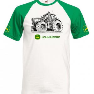 John Deere mintás kétszínű póló 2