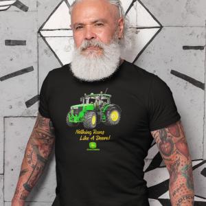 John Deere - Nothing Run traktoros mintás póló