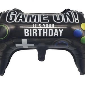 Kontrolleres kerek happy birthday  fólia lufi