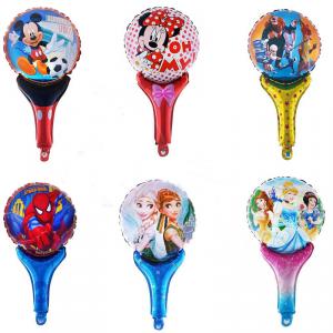 Minnie rövid buzogány pink  fólia lufi