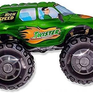 Monster  formájú piros fólia lufi