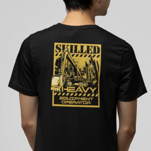 Skilled - Szakképzett nehézgép kezelő mintás póló
