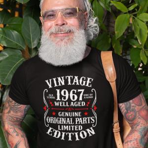 Vintage - mintás szülinapi póló