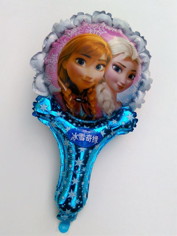 Frozen rövid buzogány hullámos szélű fólia lufi