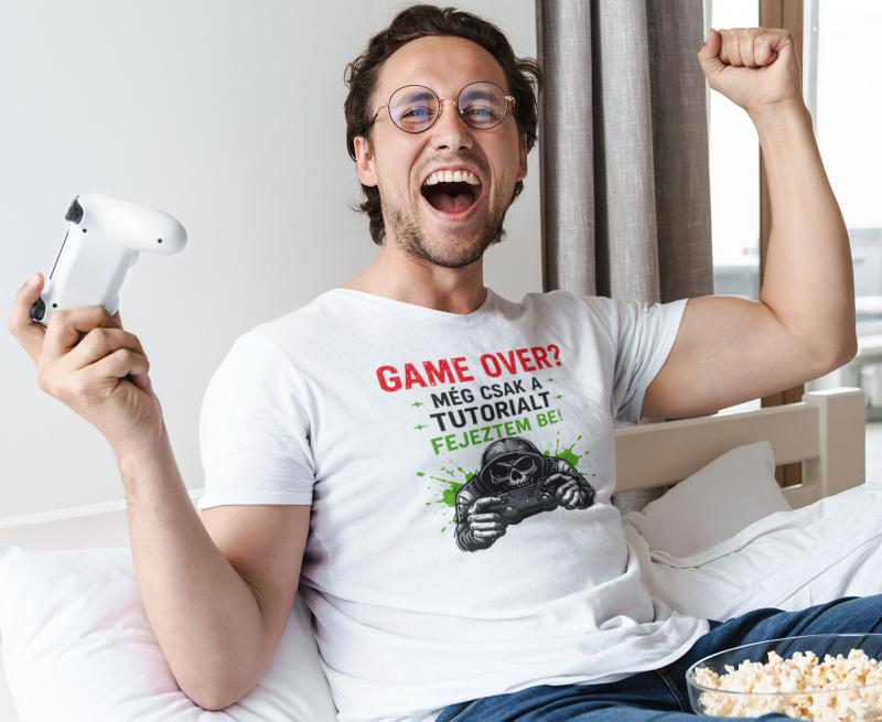 Game over - Gamer szülinapi mintás póló