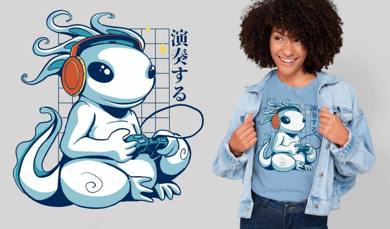 Gamer alien minta pólóra bögrére