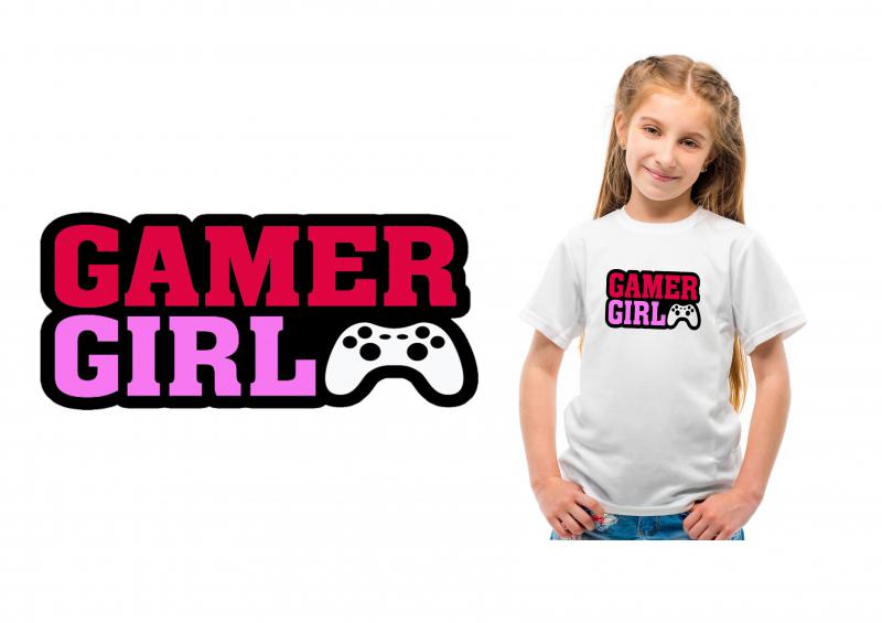 Gamer Girl mintás póló