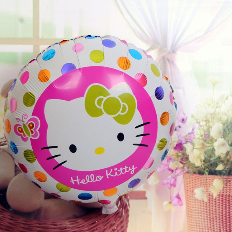 Hello Kitty mintás kerek  fólia lufi