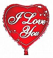 I Love You 7  fólia lufi