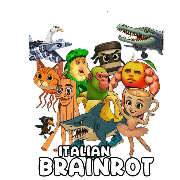 Italian Brainrot -mintás póló