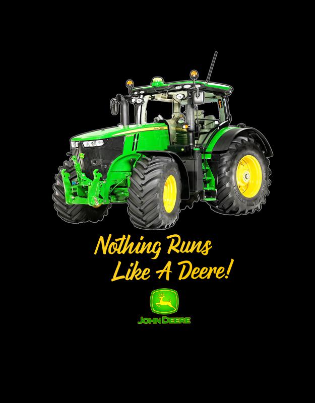 John Deere - Nothing Run traktoros mintás