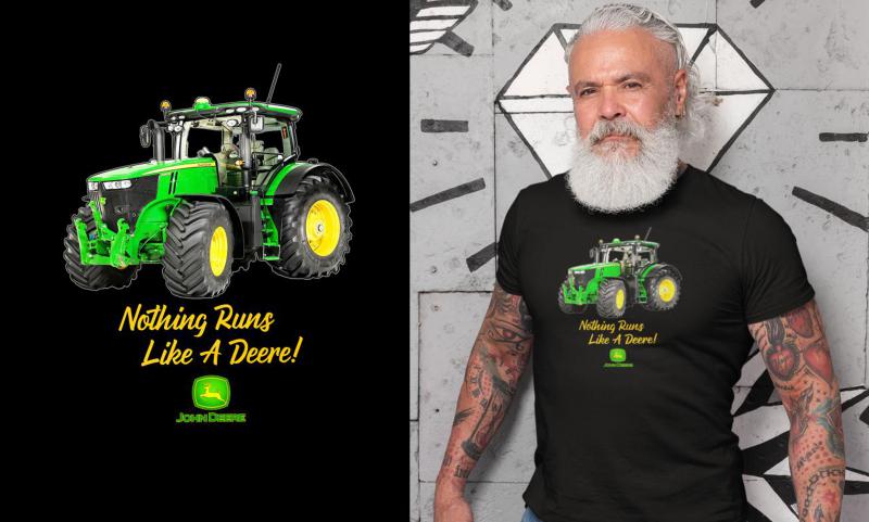 John Deere - Nothing Run traktoros mintás póló