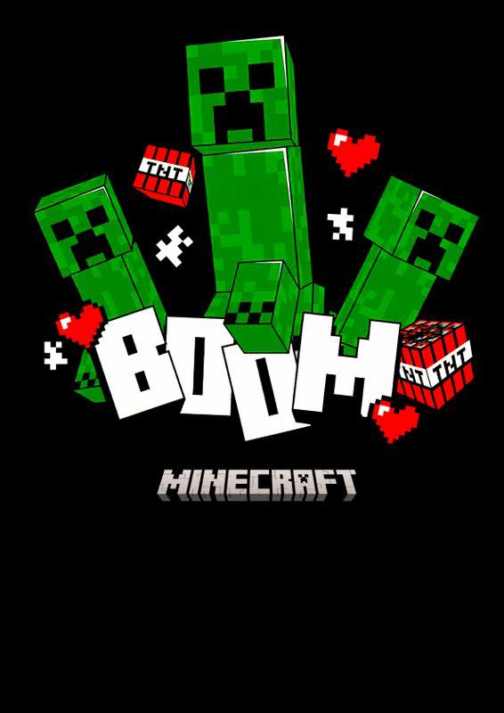 Minecraft 2 mintás póló