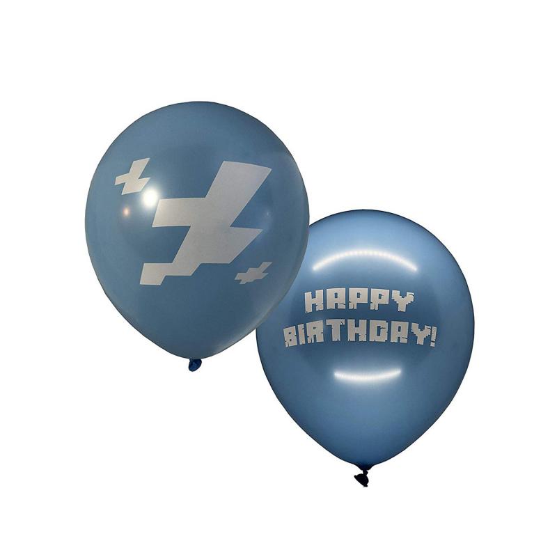Minecraft gumi lufi kék Happy Birthday felirattal