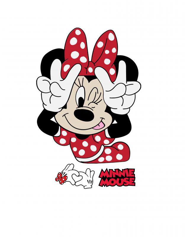 Minnie mintás póló 3