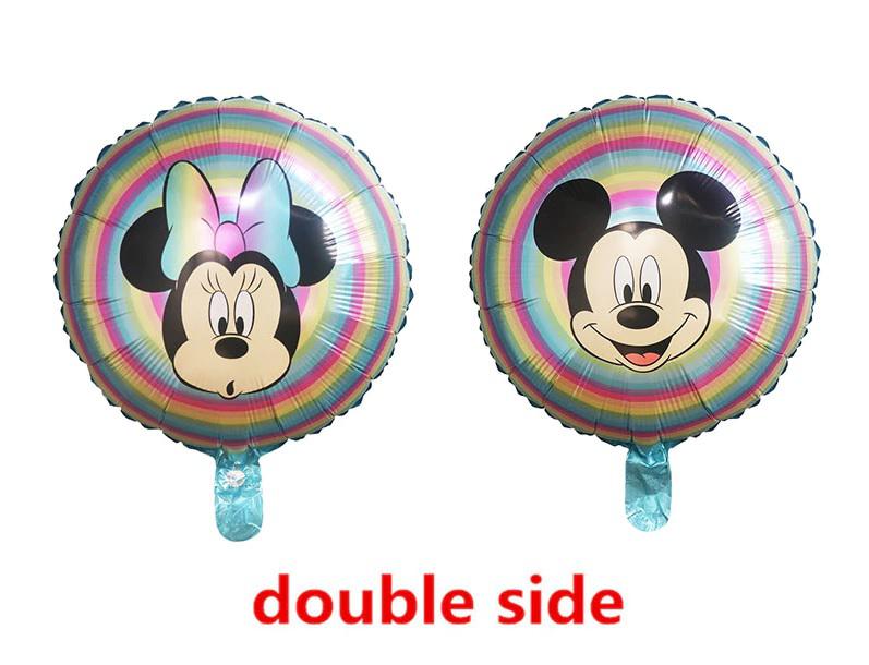 Minnie,és Mickey kerek két oldalas fólia lufi