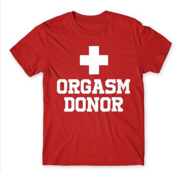 Orgasm donor mintás póló
