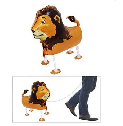 Oroszlán sétáló fólia lufi