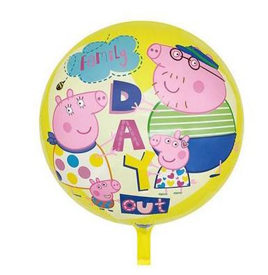 Pepa kerek  fólia lufi