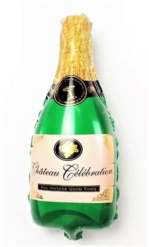 Pezsgős üveg közepes  fólia lufi