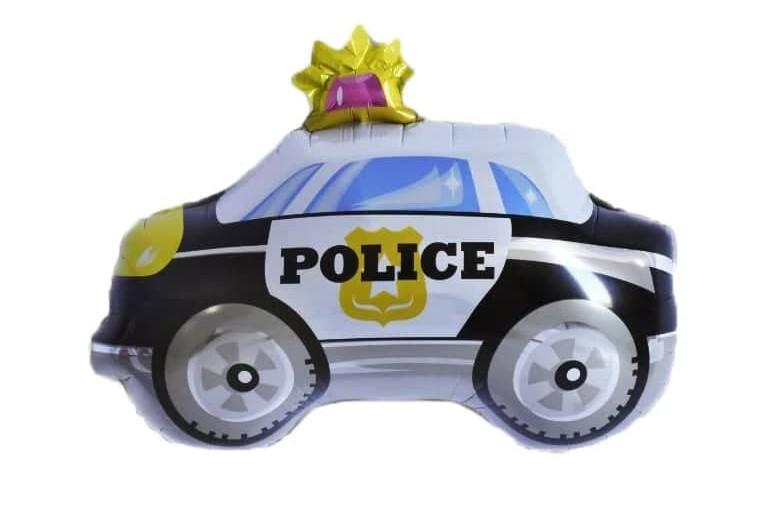 Rendőrautó forma  fólia lufi