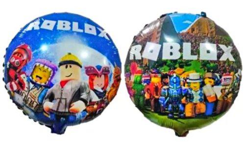 Roblox mintás kerek kétoldalas fólia lufi