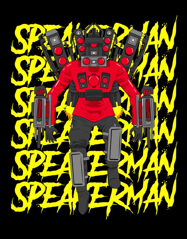 Skibidi Toilet mintás póló 3