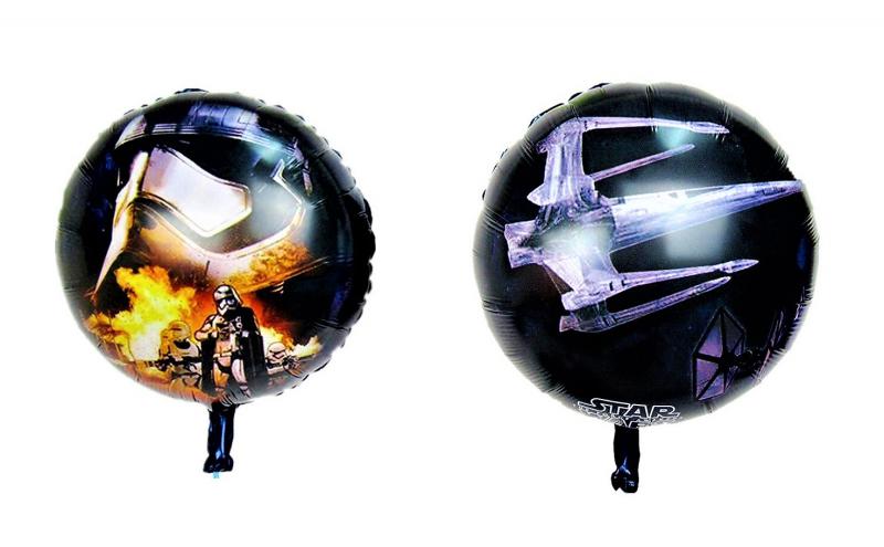 Star Wars mintás kétoldalas kerek  fólia lufi