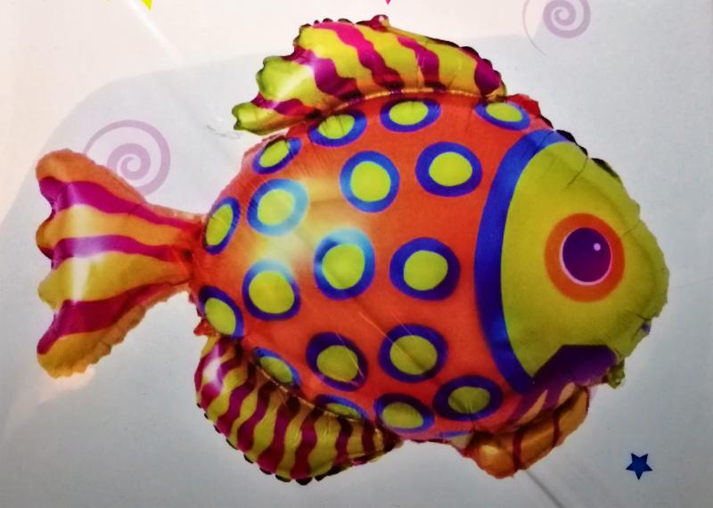 Szines hal fólia lufi